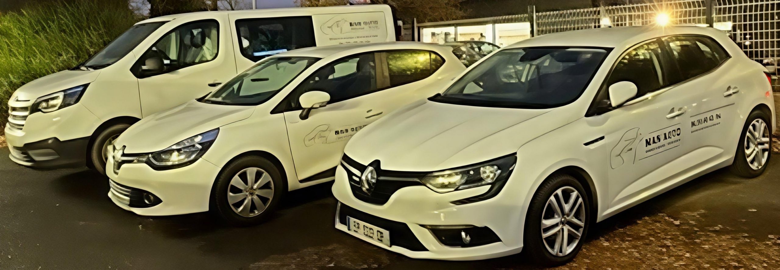 présentation de la flotte de véhicules de courtoise Man'Auto